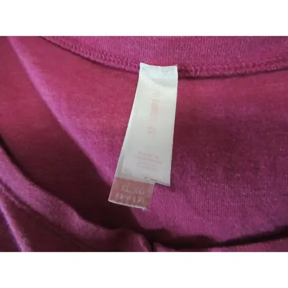 No Boundaries Maroon 1/2 button up scoop neck shirt - Picture 3 of 3